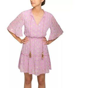 Raga Kenna metallic dot tassel boho dress